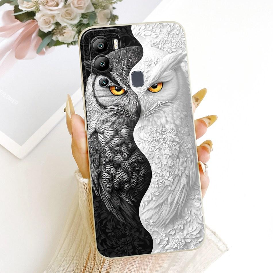 For Infinix Hot 12i 12 Play Fashion Dusk Beach Painting Phone Case For Infinix Hot12i Hot 12Play Soft Silicone Covers Bumpers