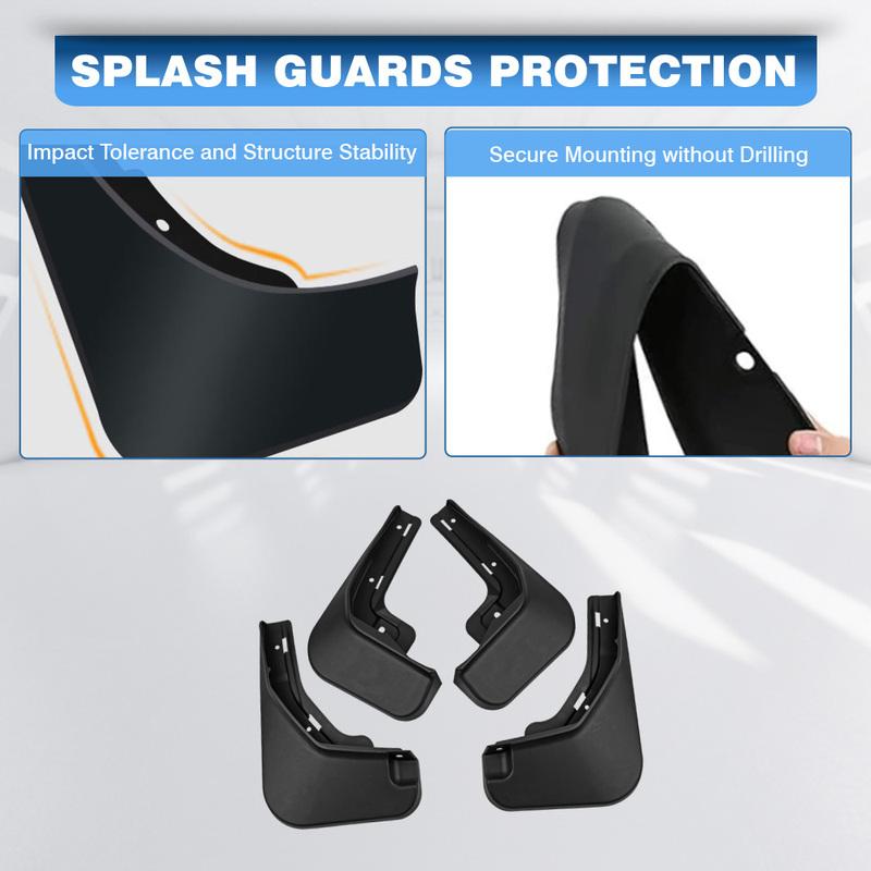 For BYD Seagull  2024 2025 4pcs Car Front Rear Fender Mudguard Splash Guards Wheel Tire Mud Flaps Protector