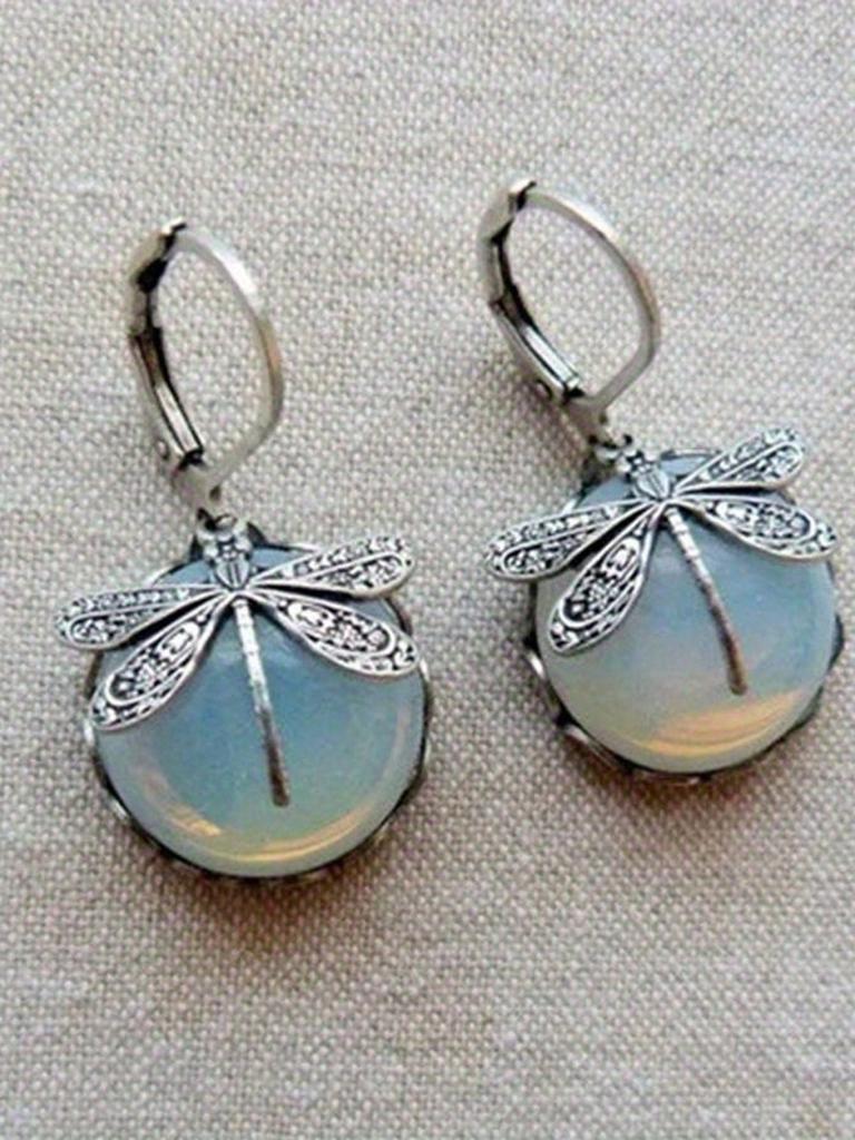 1 Pair Vintage Dragonfly Earrings Elegant Jewelry Style for Men, Worn Daily As Bohemian Jewelry Accessories for Parties Festive Occasions