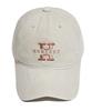 Hebeles Simple Logo Embroidered Pigment Washed Ball Cap - Beige