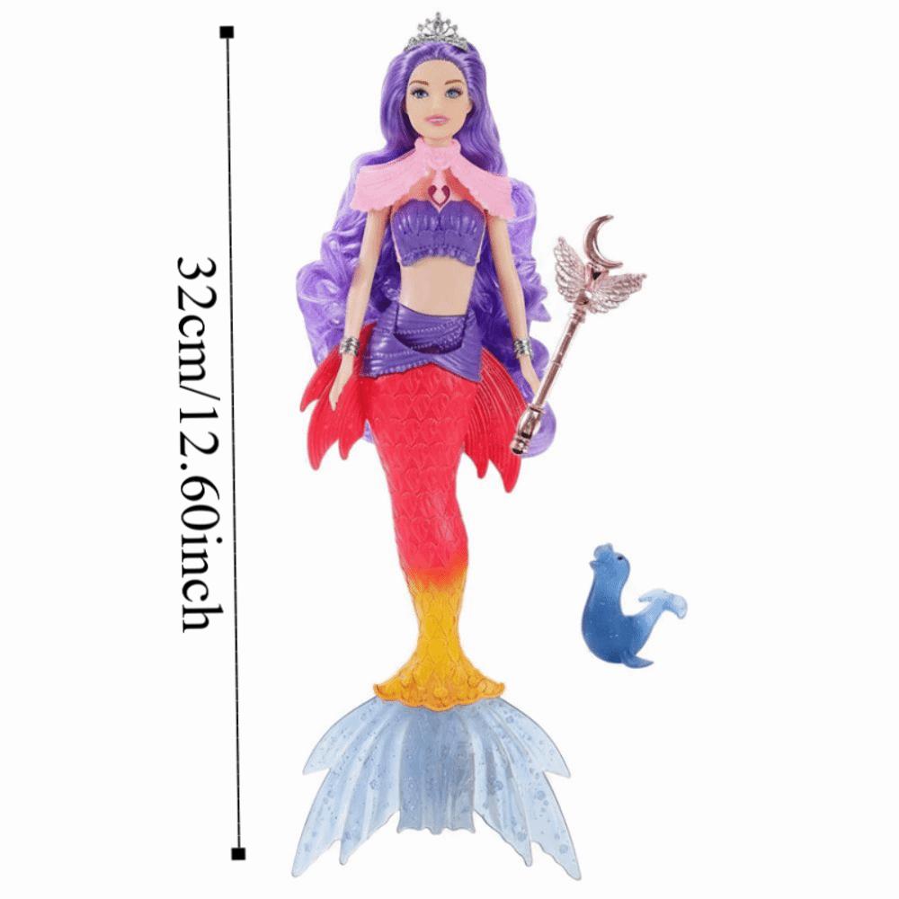 32cm Mermaid Doll Soft Light Playhouse Toy Cute Children Gift Kids Entertainme