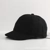 Black Short Brim American Retro Solid Color Hat Men Baseball Hat Men Korean Style Soft Top Baseball Cap Men Sun Hat
