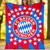 1pc B-Bayern Munich (7) Theme Blanket - Digital Print, Polyester, Cozy for All Seasons, Perfect for Outdoor, and Travel