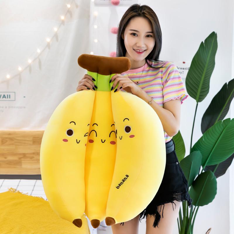 Creative Simulation Banana Plush Toy Large Sofa Cushion Fruit Pillow Floor Push