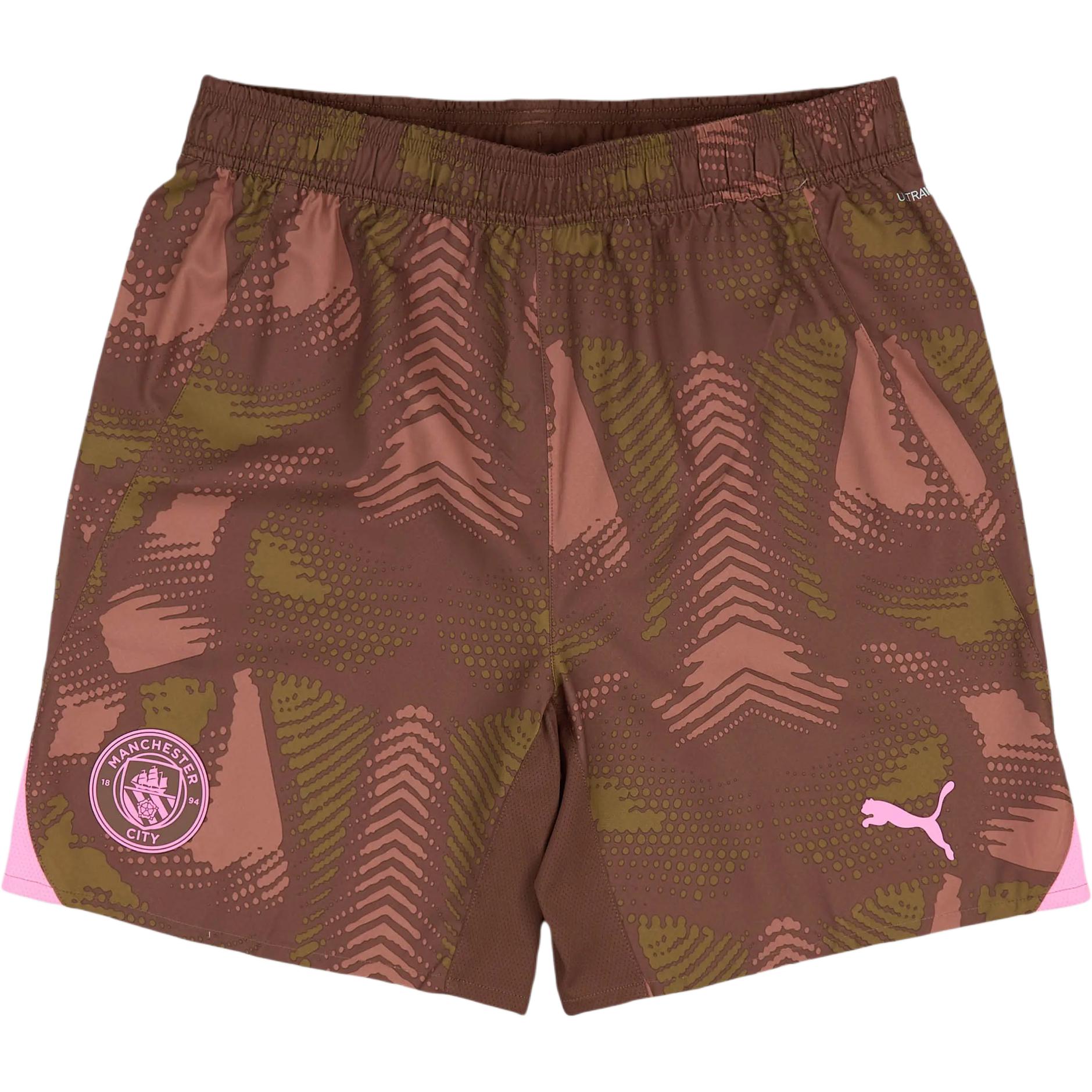 

Puma Манчестер Сити 2024-25 Игровая версия Вратарь Домашние Удобные Эластичные С логотипом Футбольные штаны Унисекс штаны 775104-41 L