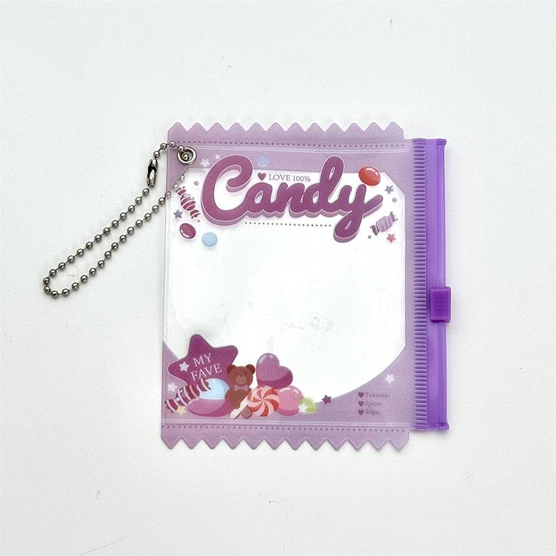 1Pc Candy Bar Bag Anime Themed Badge Storage Case Pendant Protective Shell Card Doll Bag Pendant Keychain