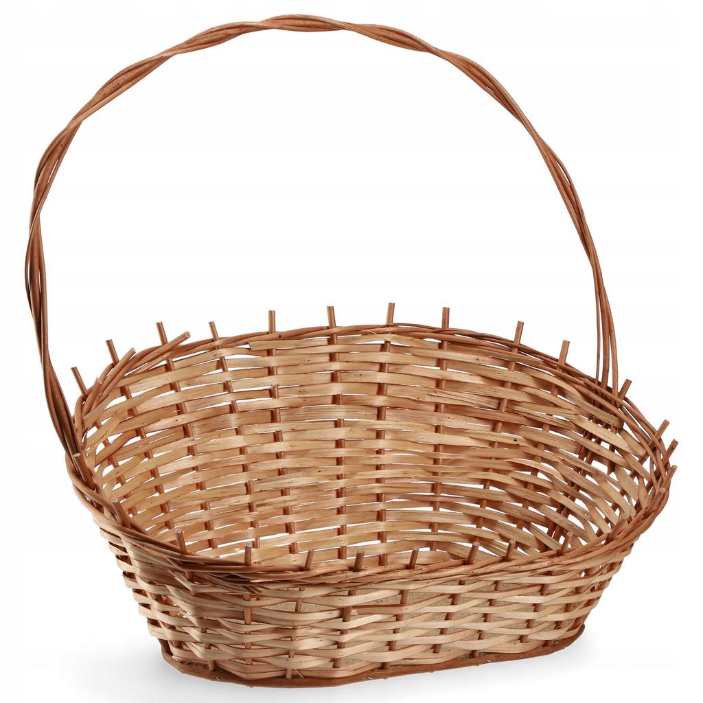 KADAX Koszyk Prezentowy Wiklinowy Kosz Biały mały