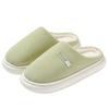 Thick-Soled Cotton Slippers: Women’s & Men’s Plush Non-Slip Closed-Toe Indoor Footwear for Autumn & Winter