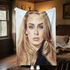 ADELE Plush Blanket Soft Comfortable All Seasons blanket Sofa Office Naps blanket Outdoor Travel throw Perfect Gift