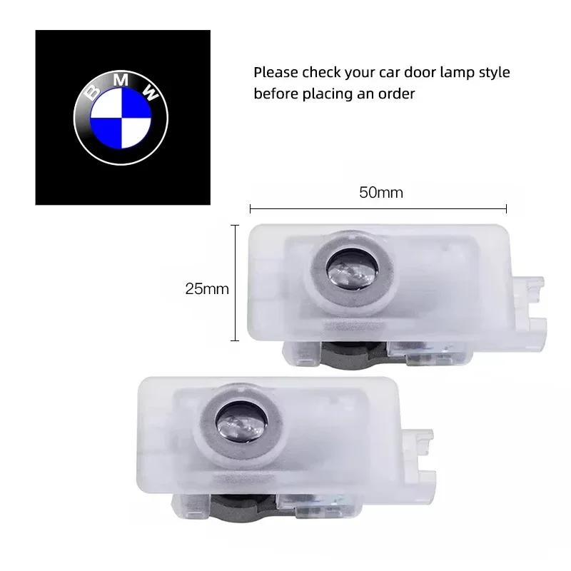 BMW GROUP 2/4Pcs Car LED HD Welcome Door Lights For BMW 1 Series F40 / 3 Series G20 G21 / 8 Series G29 Z4 /  M4 M G02 M8 X7 G07