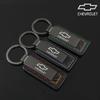 for Chevrolet High-Grade Metal Leather Key Rings Keyrings Car Keychain Blazer IMPALA Cobalt ORLANDO SILVERADO SUBURBAN TRAX BOLT