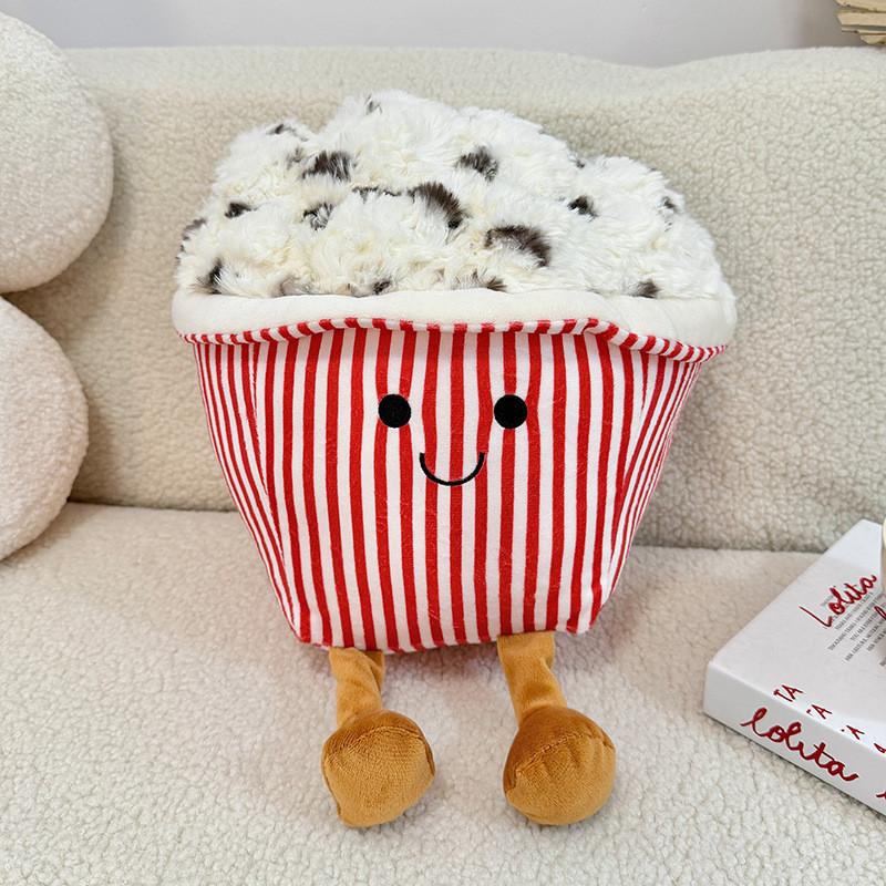 Oreiller en Peluche Alimentaire Mignon en Tissu Polyester Pour une Décoration d'Intérieur Cosy