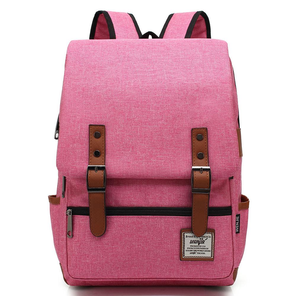 

Мужская сумка Молодежный студенческий рюкзак Мужской и женский повседневный классический рюкзак с пряжкой на ремне One Size