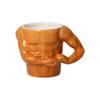 Gift Box Muscle Man Mug With Handle Funny Gift Mugs Funny Gift Unusual Route Mug  Household Use