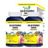 Healthfriend Canada Solar Vitamin D 5000 IU 12 Pcs Monthly Supply 2 Pcs 180 Tablets