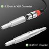 Xiatiaosann XLR 3-Pin Male to 6.35mm Female Converter Adapter Socket Audio Connector TRS Jack, XLR Female to 6.35mm Female Microphone Mixer Stereo Con