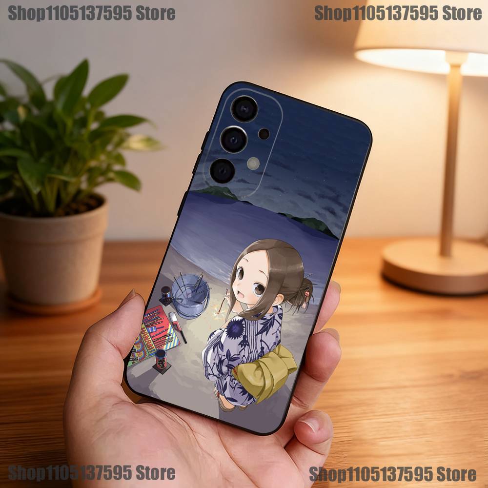 KarakaiS Jozu no Takagi San Handyhülle Für Samsung S25,S24,S21,S22,S23,S30,Ultra,S20,Plus,Fe,Lite,5G Schwarze Hülle
