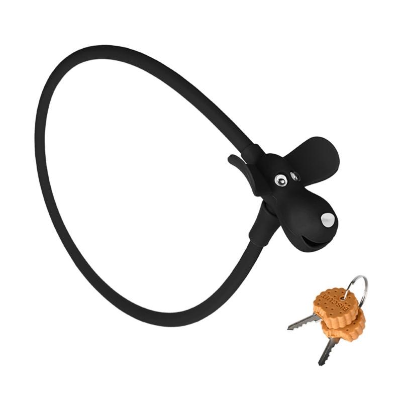 Light Weight Antitheft Portable Bicycles Lock Creative Biscuits Dog Road Bike Rings Lock Cycling Accessories