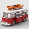 Technisches Auto T1 MOC Wohnmobil Fahrzeugmodell Bausteine Kindergeschenke Stadtauto Spielzeug Festival Party Geschenke