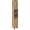 Bathroom Furniture Set with Shelf 3 pcs Artisan Oak Wood Based Material