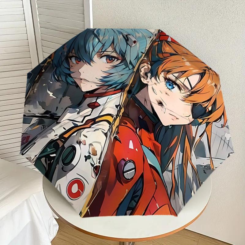 

1PC Neon Genesis Evangelion Automatic Folding Umbrella | Vibrant Motif & Compact Design for Everyoneyy250930015