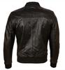 AVIATRIX Men's Real Leather Bomber Jacket (E0DB) - Black