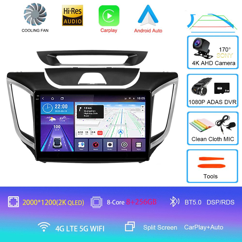 Android 14 Car Radio For Hyundai Creta IX25 2015 - 2019 Multimedia Video Player Navigation Stereo GPS
