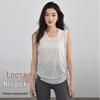 Women's Loose Fit Quick-Dry Sleeveless Sports T-Shirt