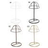 Fashion Hat Stands Modern Wire Metal Freestanding Rack for Cap Veil and Head Accessories Display Holder Durable Use