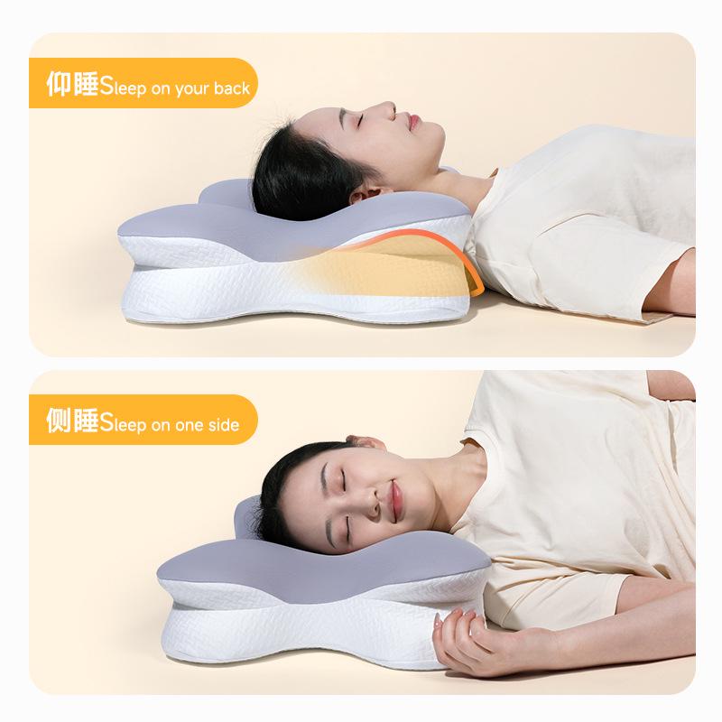 Memory Foam Butterfly Pillow for Side Sleepers - Neck Support & Sleep Aid