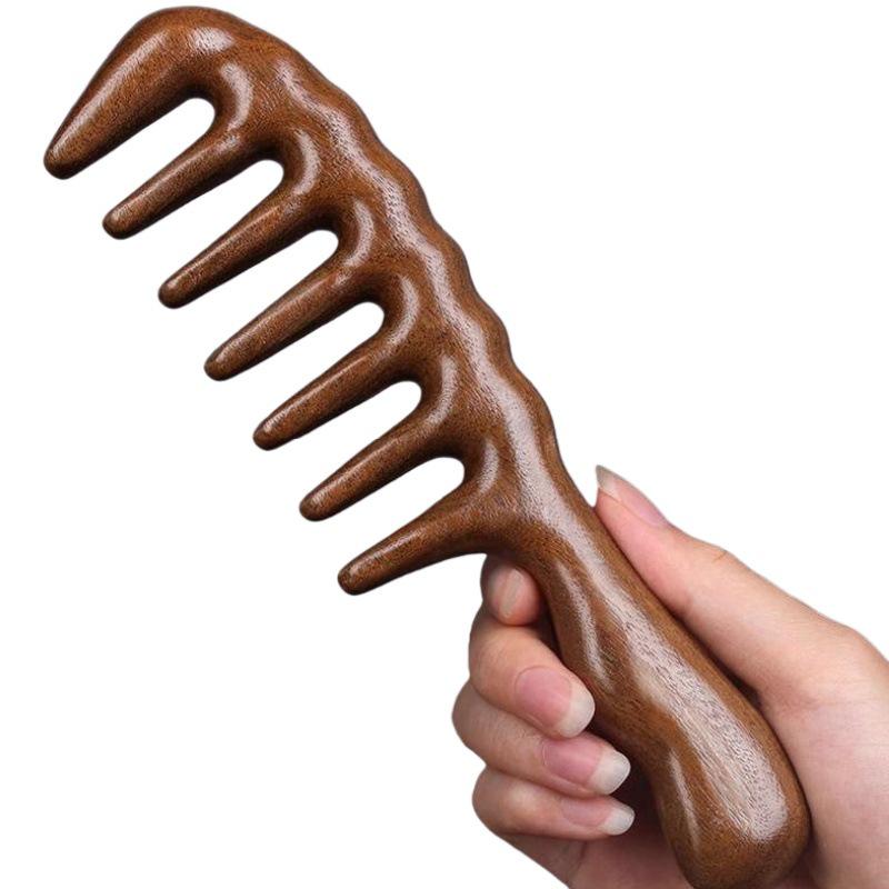 Non-Pear Wood Meridian Massage Brush: Full Body Meridian Dredging, Fat Burning, Abdomen Scraping with Pure Brass.