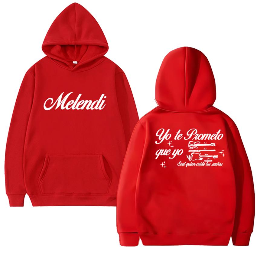 Hot Rapper Melendi Album Tour 2025 Double Sided Printed Streetwear New Men Women Vintage Hip Hop Hoodie Unisex Fleece Pullovers