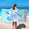 1pc Cartoon animal printed beach towel, ultra-fine fiber quick drying absorbent soft swimming towel, swimming sports towel