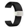 Sport Bands for Huawei Watch 4/Watch 4 Pro/Watch 3/Watch 3 Pro,Silicone 22mm Watch Strap with Silver Magnetic Folding Buckle