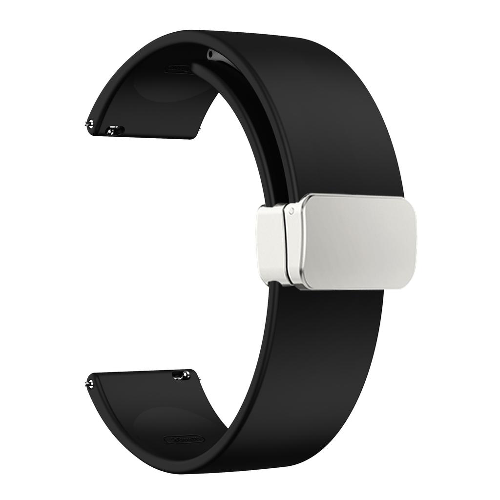 Sport Bands for Huawei Watch 4/Watch 4 Pro/Watch 3/Watch 3 Pro,Silicone 22mm Watch Strap with Silver Magnetic Folding Buckle