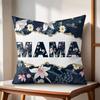 Classic Mom Cushion Cover Natural Linen Organic Fabric Double-Sided Printing Sofa Home Decor Gift Pillow Cover