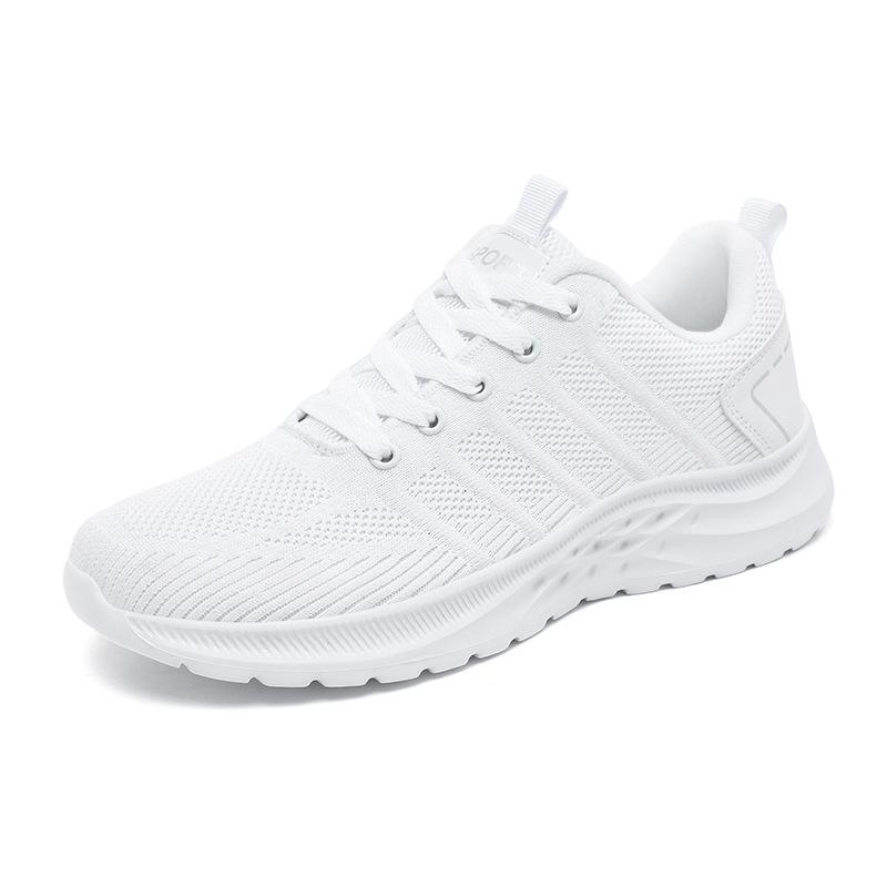 New large size couple shoes casual soft-soled sports shoes breathable single shoes fly-woven mesh shoes