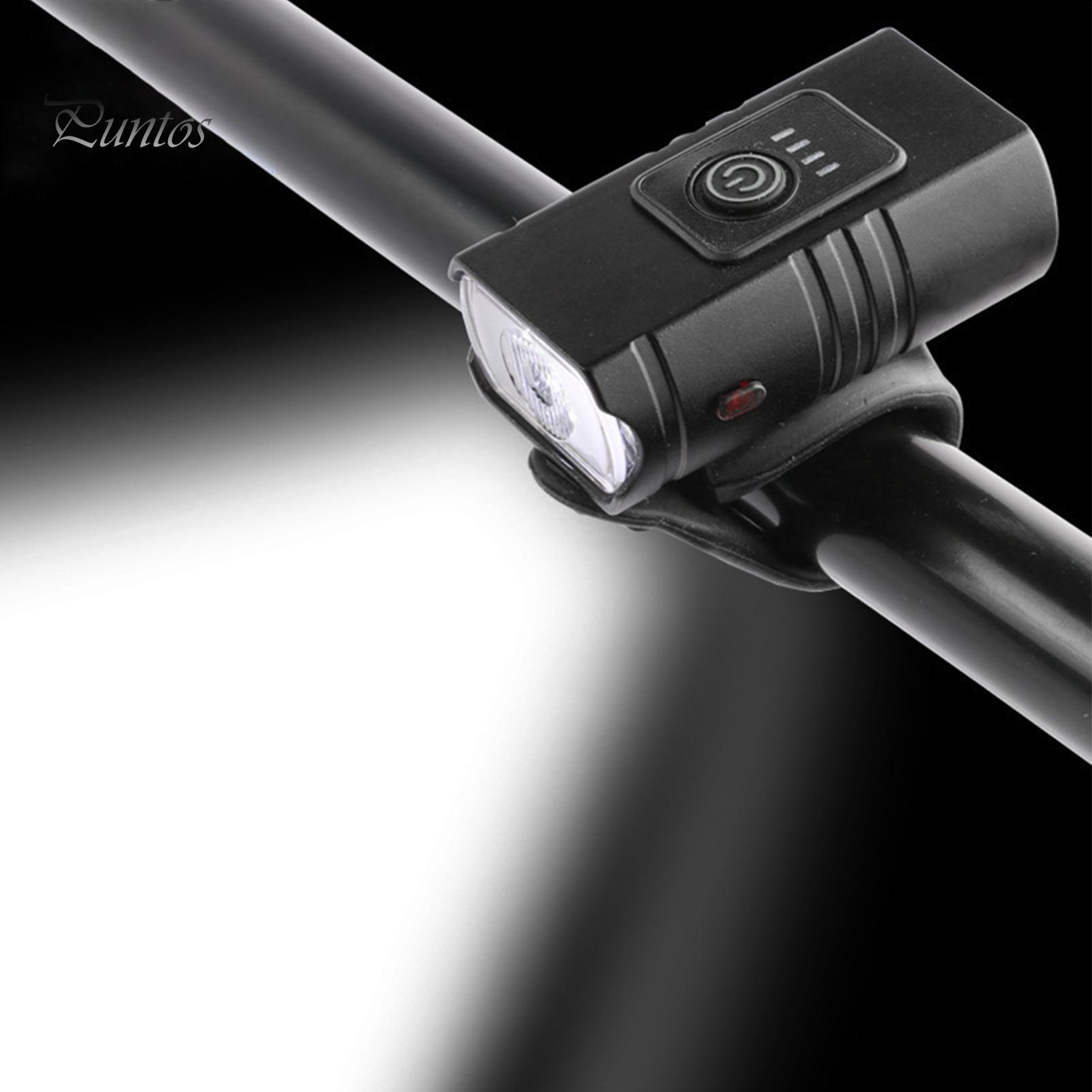 

Puntos Водонепроницаемая передняя фара Ультра яркий USB аккумуляторная 4/6 режимов велосипедный свет