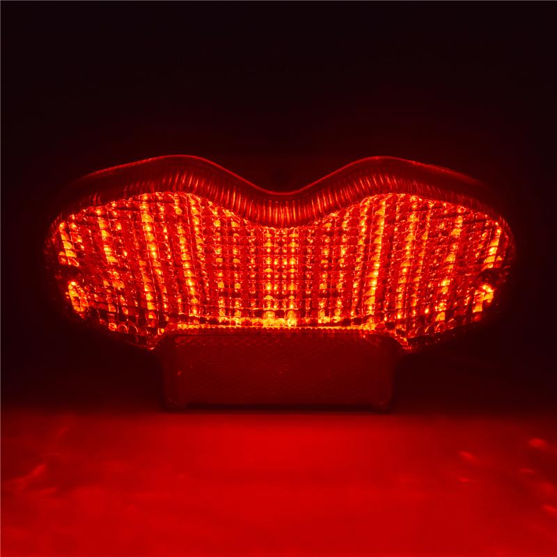 waase For Suzuki BANDIT 1200 GSF1200 2001 2002 2003 2004 2005 E-Mark Rear Tail Light Brake Turn Signals Integrated LED Light
