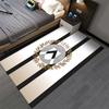 Udinese Calcio Striped Carpet suitable as a non-slip mat for the living room or bedroom sofa