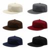 Solid Color Peaked Cap Flat Brim Baseball Cap Retro Flat Top Hat  Versatile Use