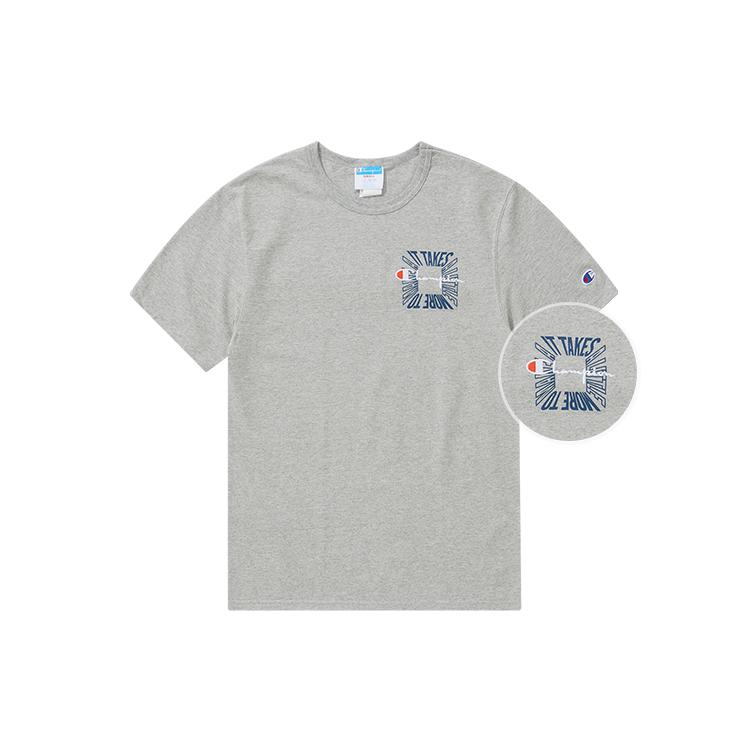 Champion Crew Neck Fitted Straight Fit Short Sleeved T Shirt US Version Unisex UM-TTS02
