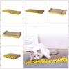Interactive Pet Cat Scratching Board Wear Resistant Cat Corrugated Cardboard Pad  Relieve Boredom