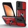 For TCL 50 LE Case with Slide Camera Lid PC+TPU Kickstand Phone Cover