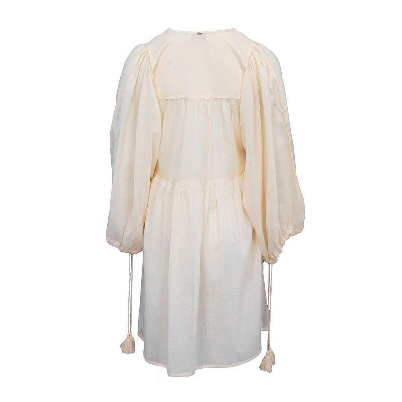 Robe hita manches longues à nouer couleur clair Femme ANTIK BATIK