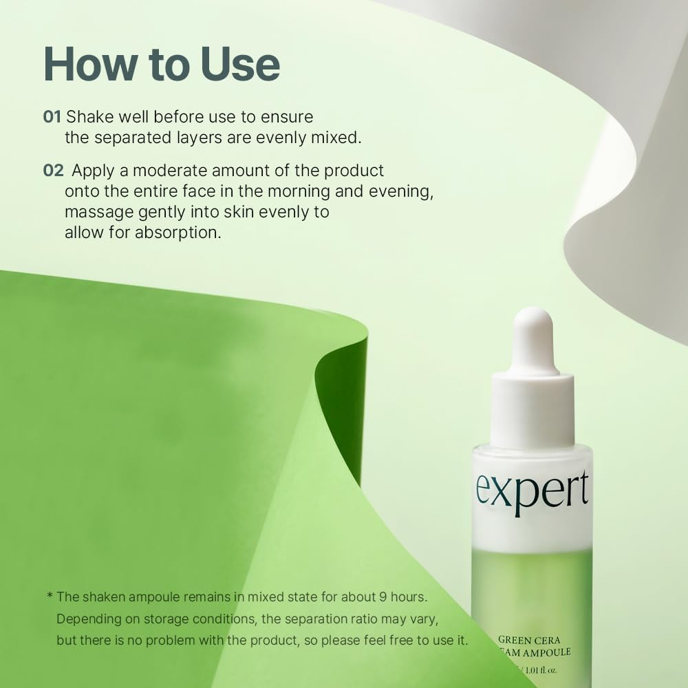 Ariul Expert Green Cera Cream Serum - Ariul Ceramide Beauty Serum, Retinol, All-in-One, Skin Firming, Two-Layer Cream, Refreshing, Mugwort, Carnosine