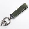Suede Leather Keychain with Embossable Logo and Anti-Lost Feature