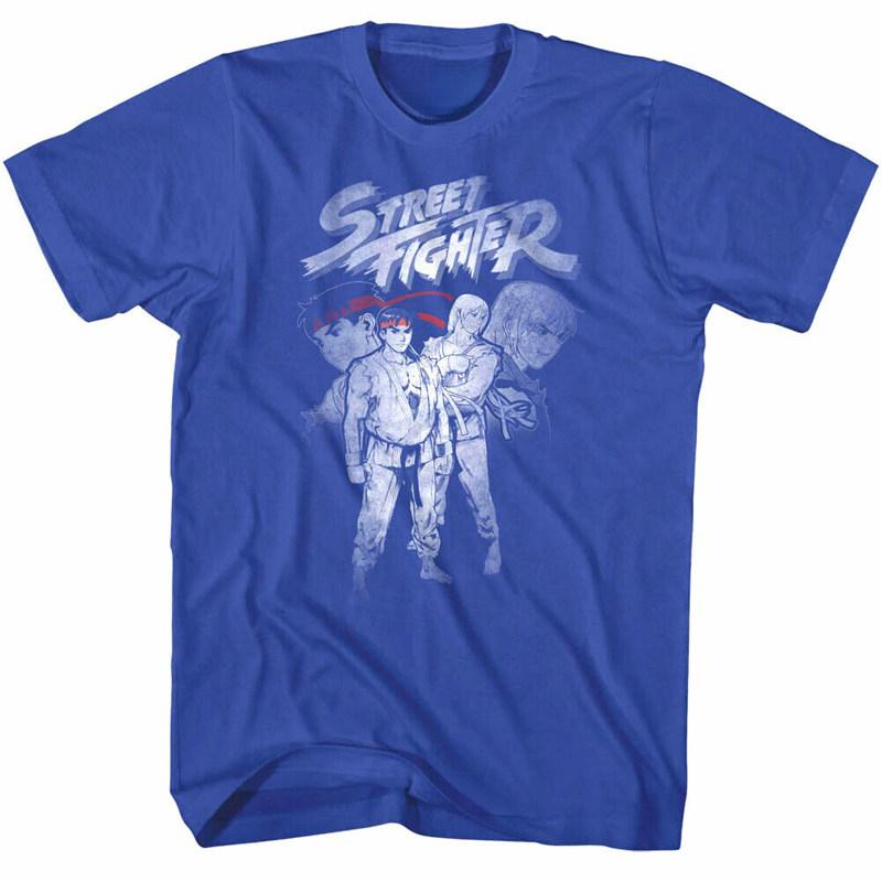 Pop Summer Street Fighter (1990s) Champion Street Fighter Video Game Character Printable Unisexs ShortSleeved TShirt