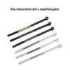 Ring Sizer & Magnifier Tool: Ring Measuring Tape, Ruler, Plastic Ring Size Finder