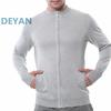 Light Gray Long Sleeve Zipper Cut Resistant Safety Clothing, Daily Wear Outdoor Work Jacket